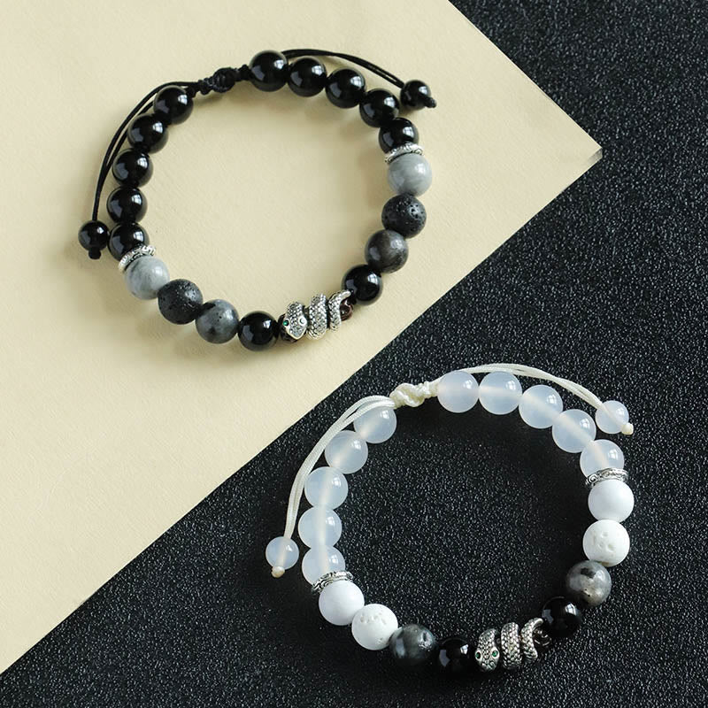 Black Onyx Glitter Stone Snake Protection Bracelet 2025 - Image 10