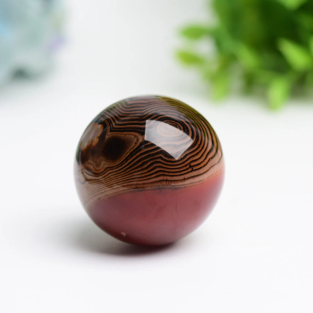 1.5-1.7" Black Sardonyx Crystal Spheres for Energy Healing - Image 5