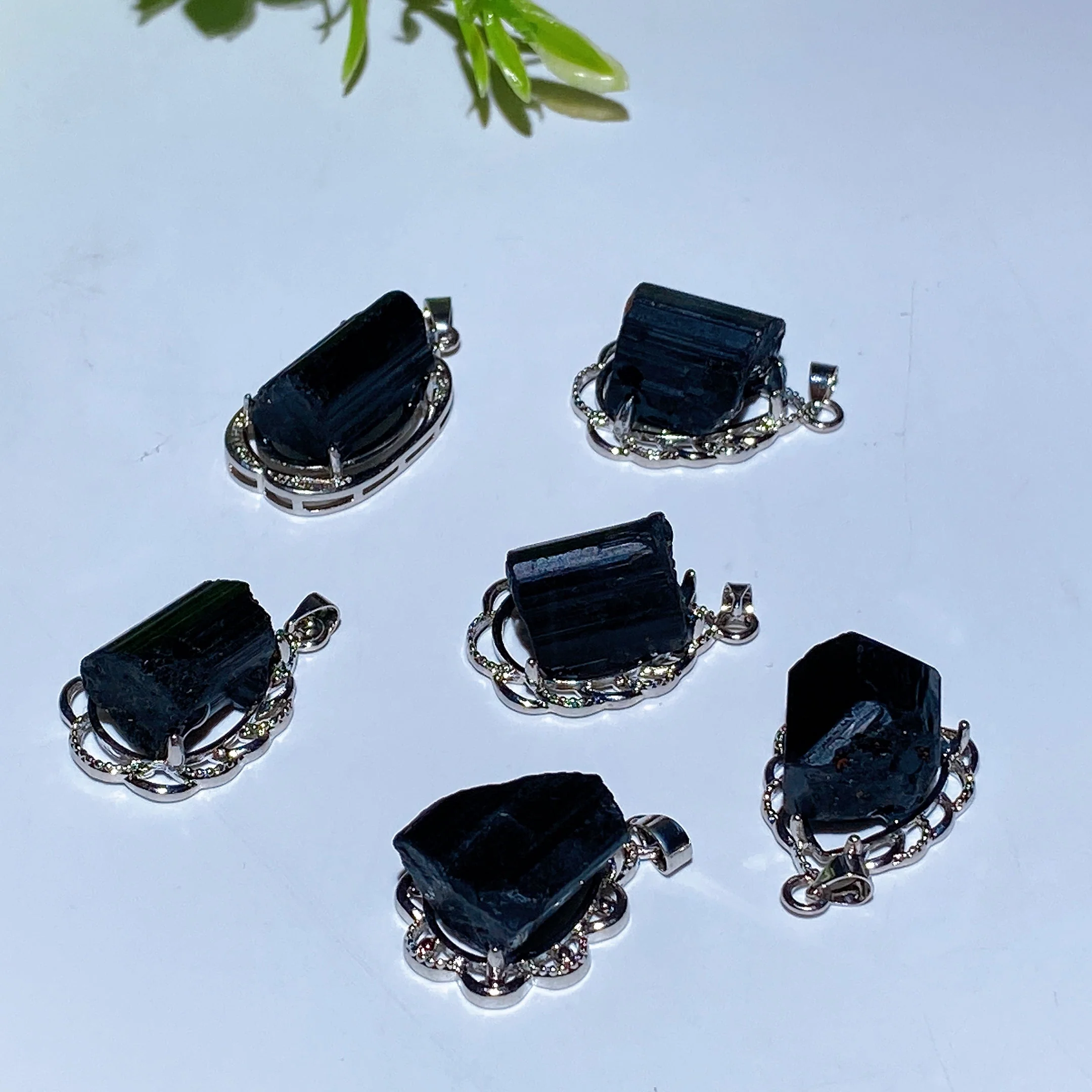 15mm Black Tourmaline Spiritual Pendant for Protection - Image 5