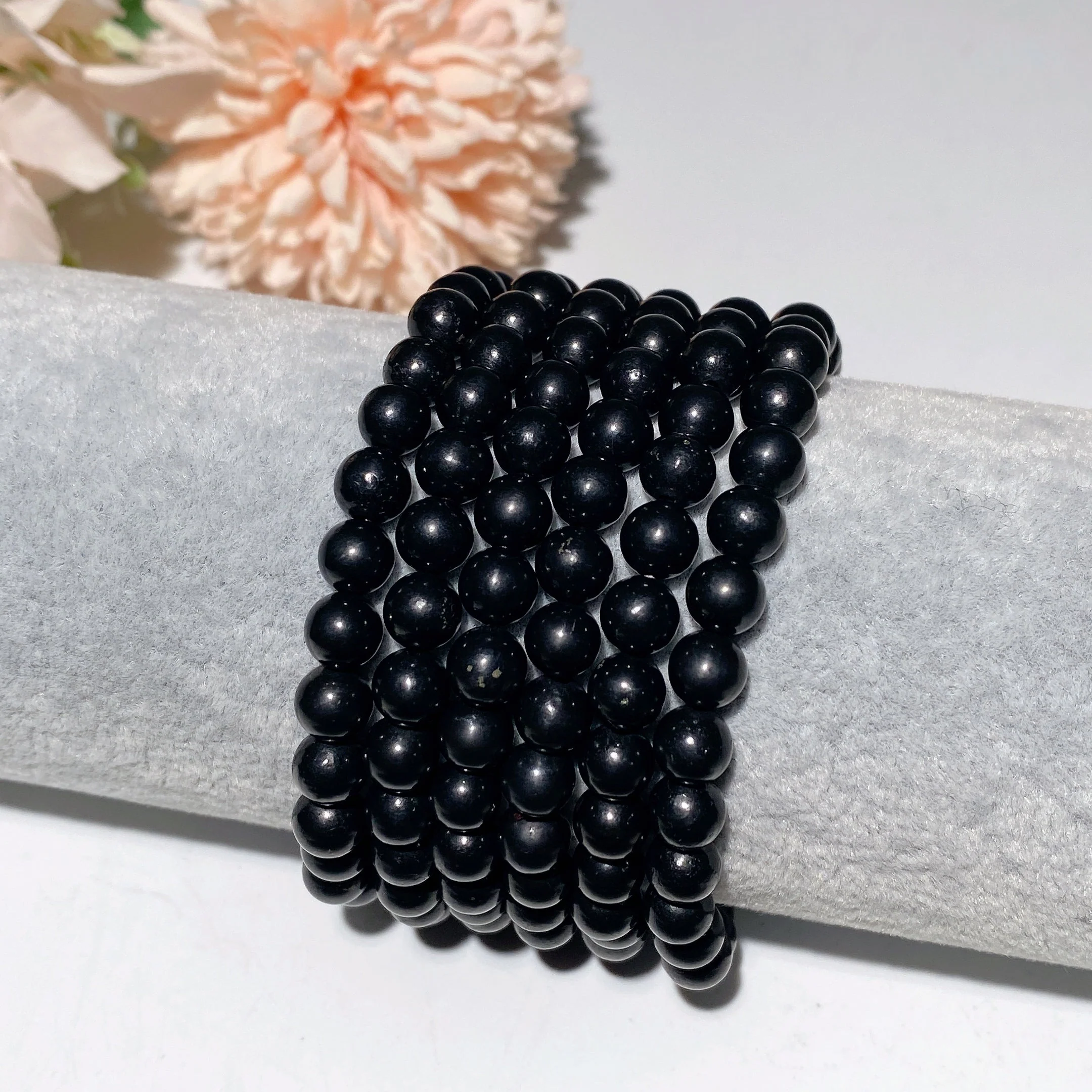 6-8mm Black Tourmaline Spiritual Protection Bracelet - Image 8
