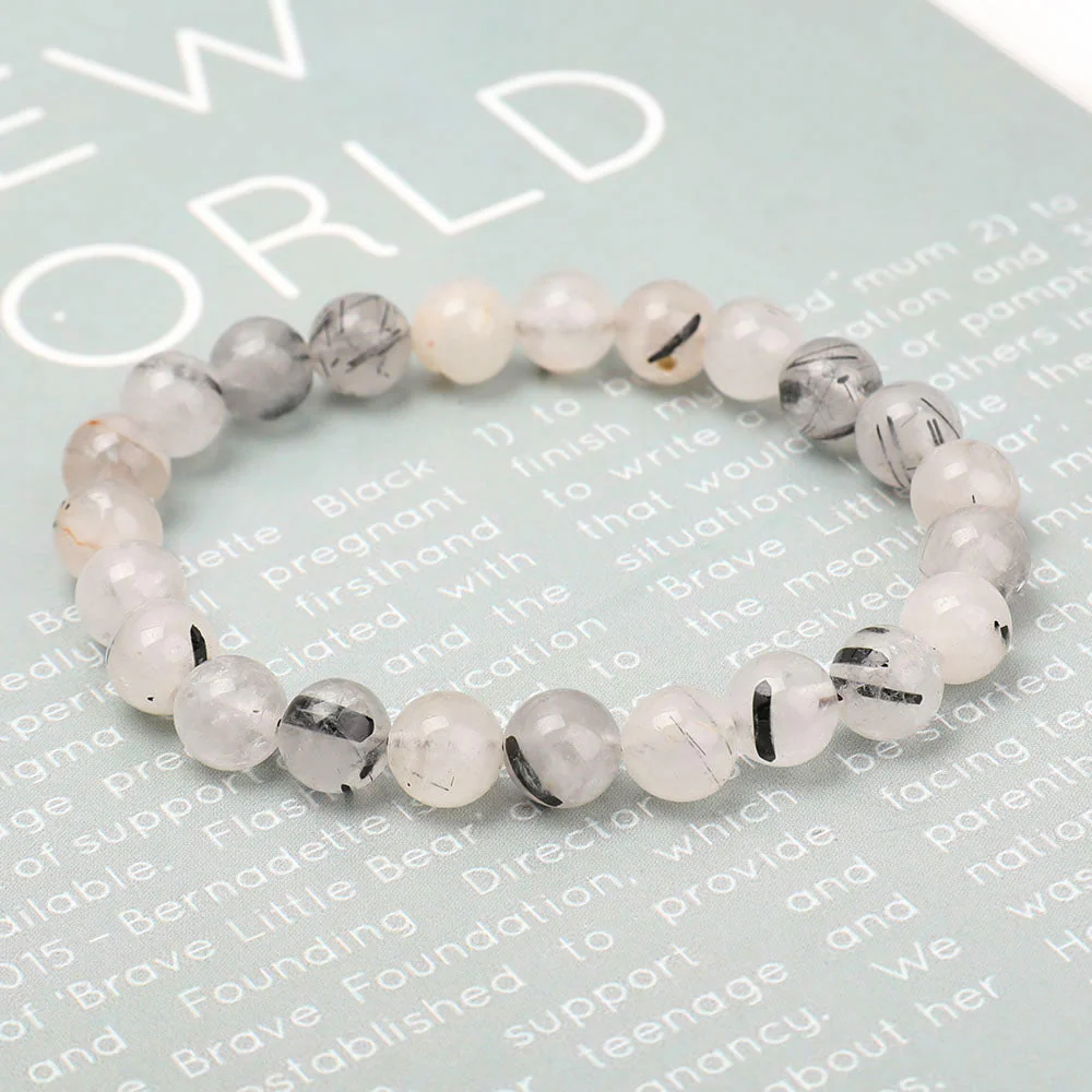 8mm Black Tourmaline Protection Bracelet - Image 5