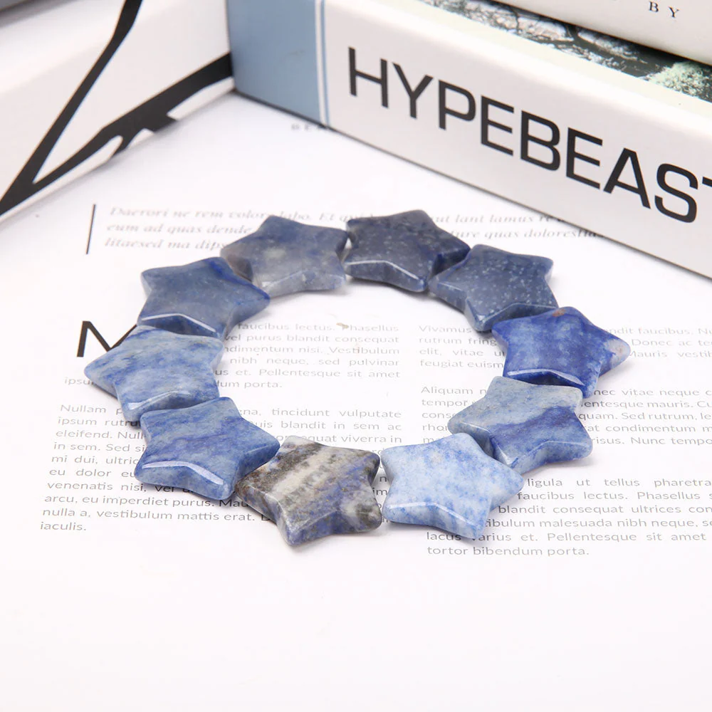 Healing Blue Aventurine 1.2-Inch Crystal Star Carvings - Image 5