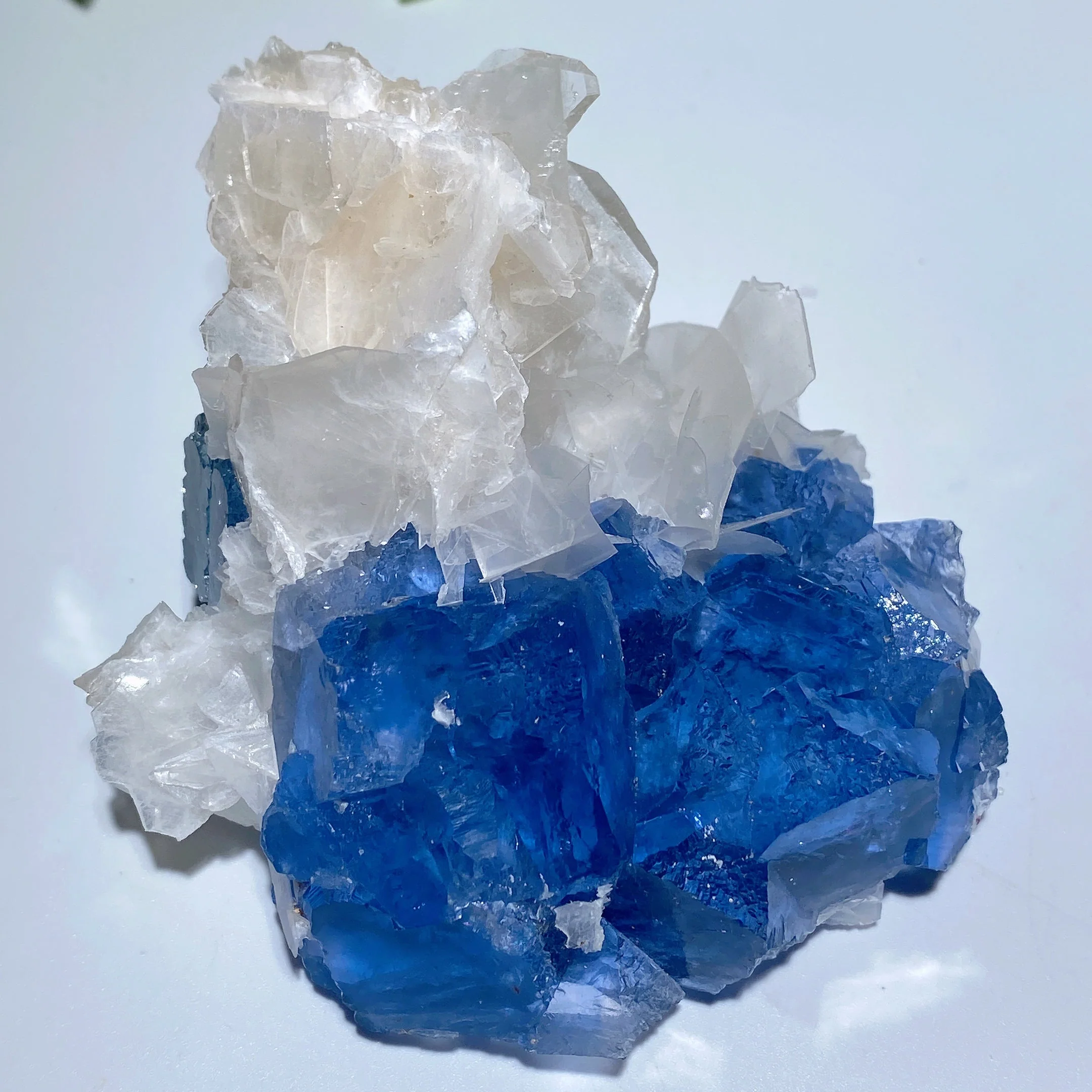 Blue Fluorite & Calcite Crystal Specimens 3.2-5.2in Healing Display - Image 18