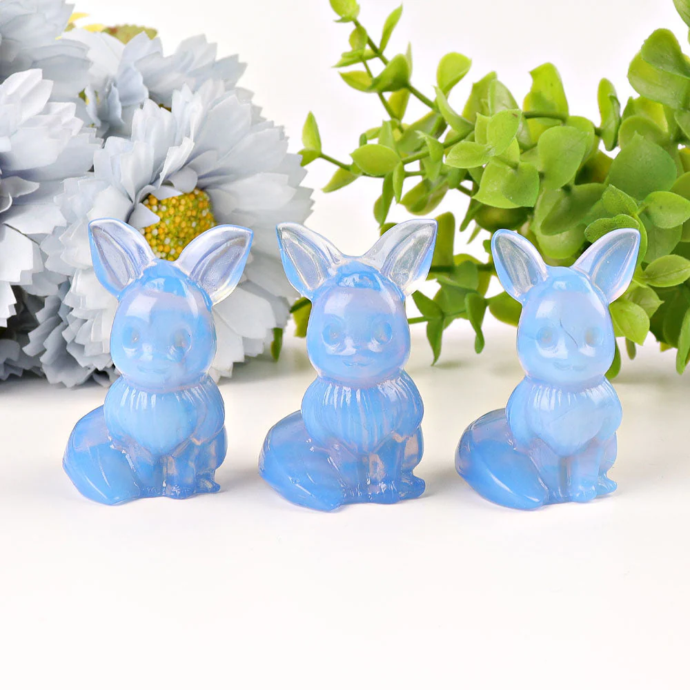 1.95-inch Blue Opalite Crystal Figurine Carving