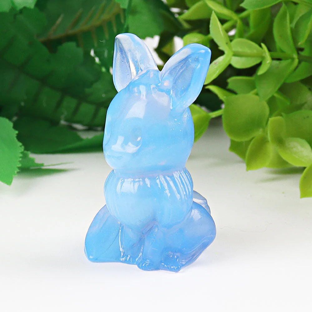 1.95-inch Blue Opalite Crystal Figurine Carving - Image 3