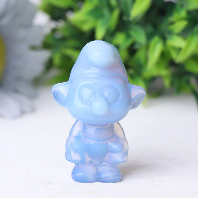 2" Blue Opalite Crystal Figurine 2 Inch Carving - Image 2