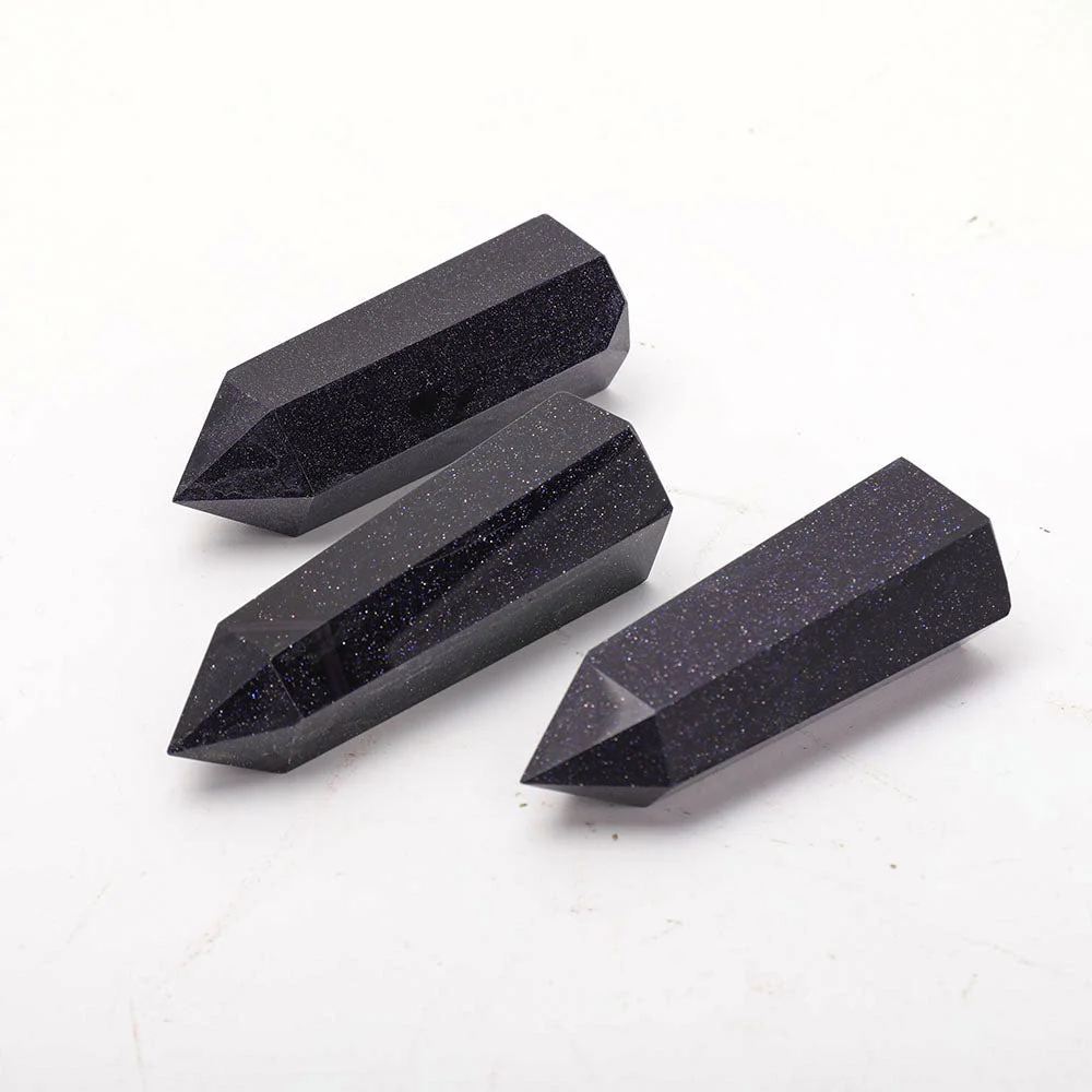 Blue Sandstone Crystal Points 2-3 Inch Healing Set - Image 2