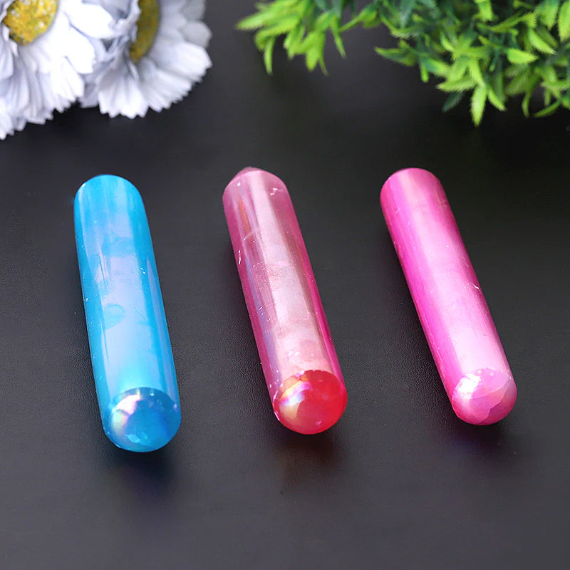 6 Inch Blue Selenite Crystal Wand for Meditation - Image 5