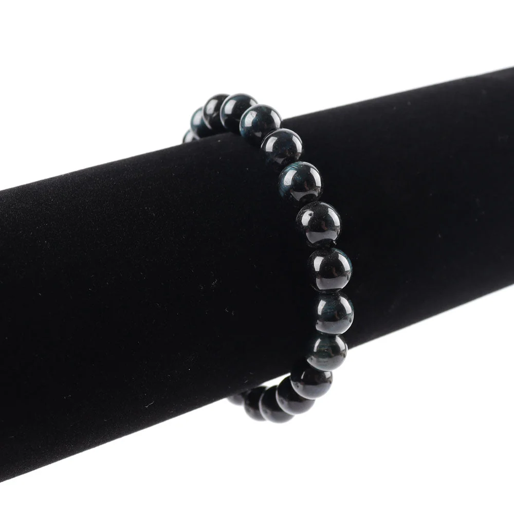8mm Blue Tiger Eye Protection Bracelet - Image 3
