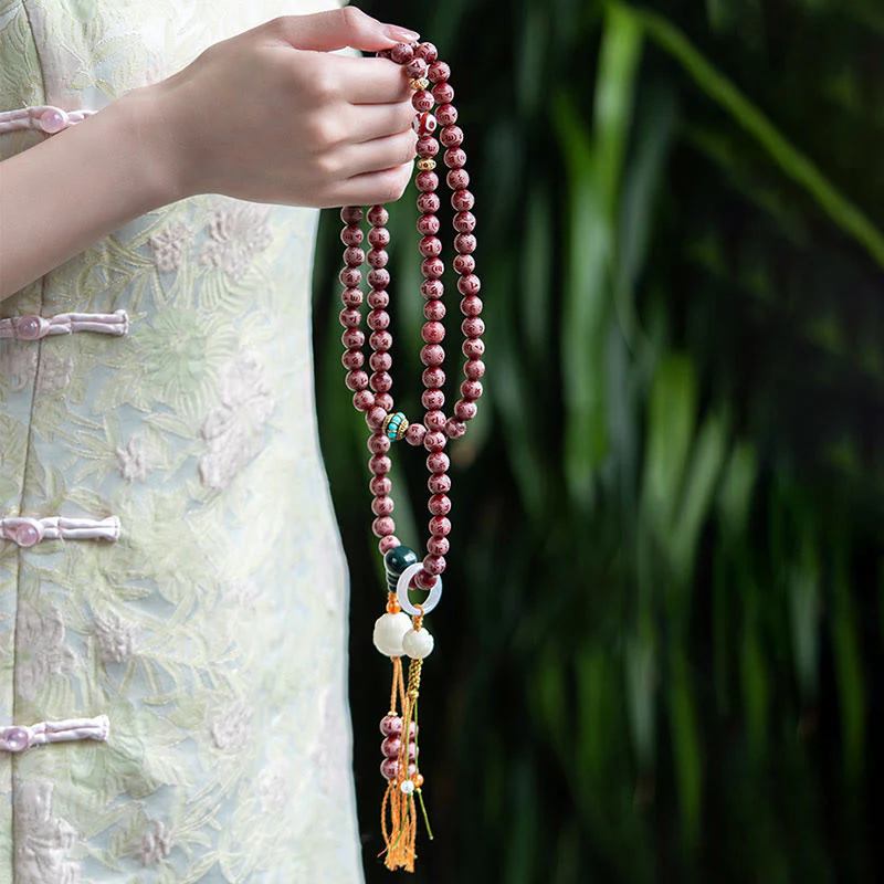 10mm Bodhi Seed Om Mani Padme Hum Harmony Bracelet - Image 9