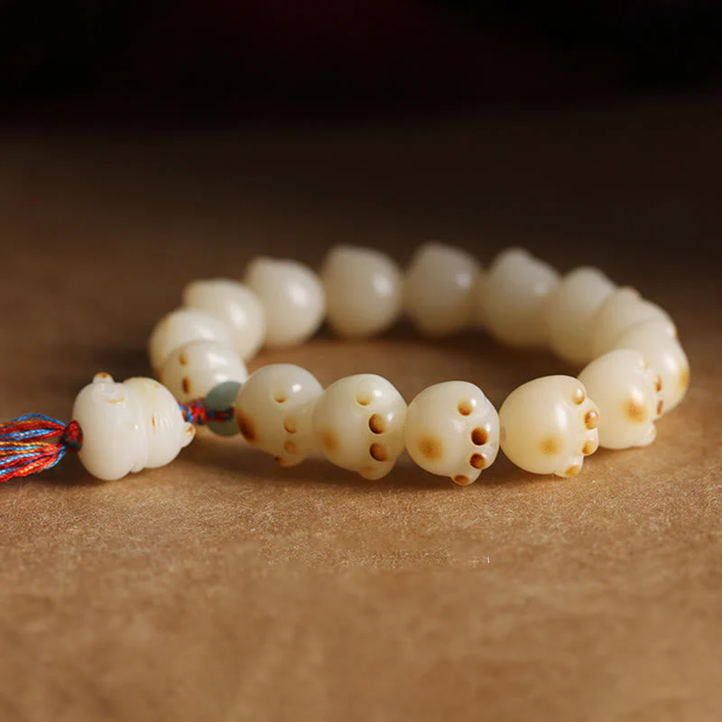 Bodhi Seed Cat Paw Lucky Cat Spiritual Bracelet - Image 3