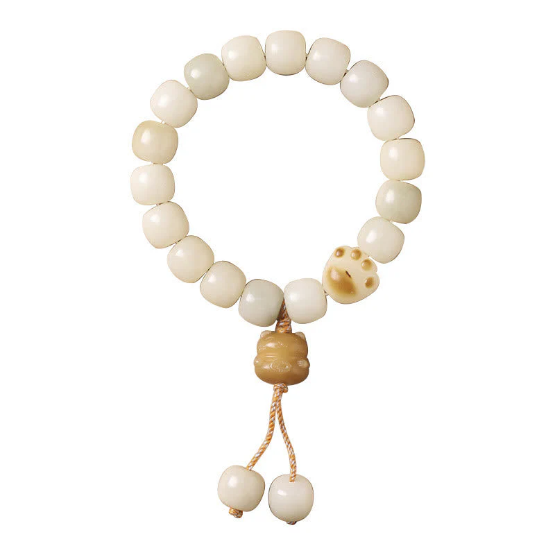 Bodhi Seed Lucky Cat Peace Bracelet for Spiritual Harmony - Image 7