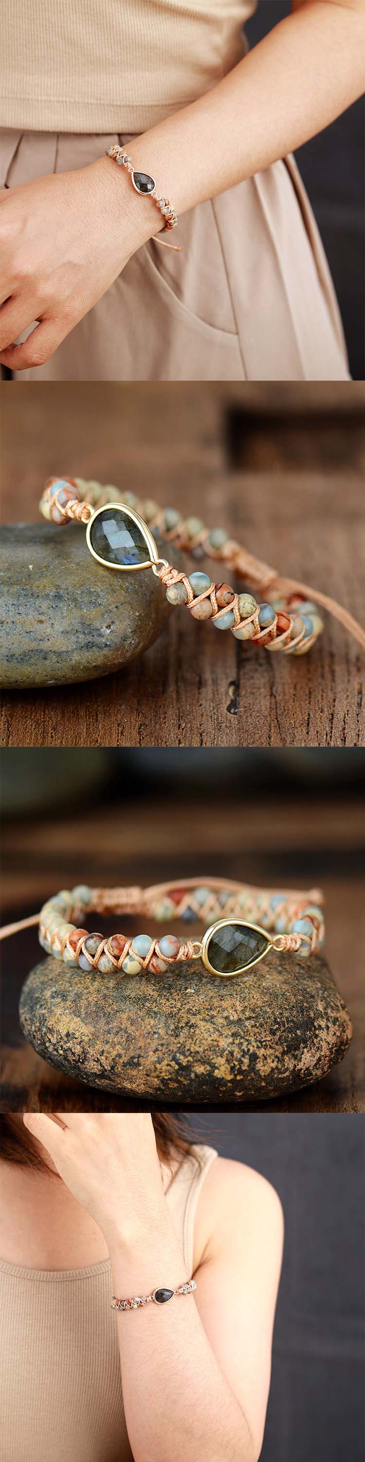 Colorful Bohemian Gemstone Bracelet for Personal Harmony - Image 17
