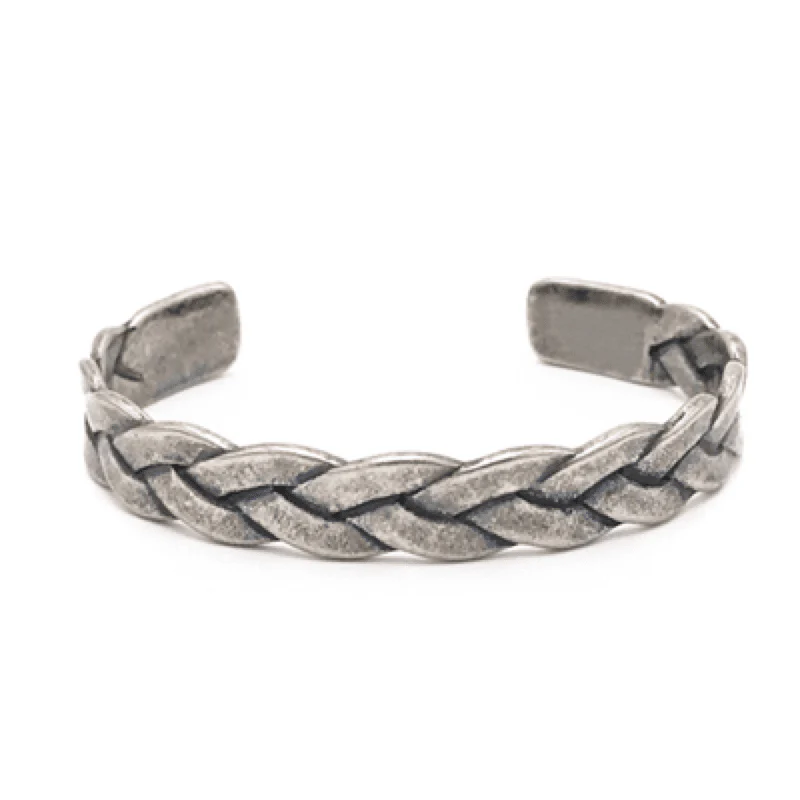 Braided Leather Bracelet with Tiger Eye Charm - Image 17