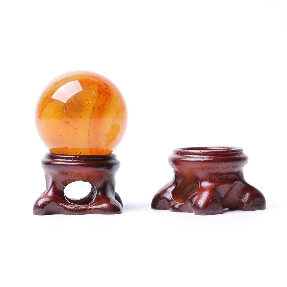 Set of 2 Branch Wooden Display Stands for Crystal Decor 3x3cm