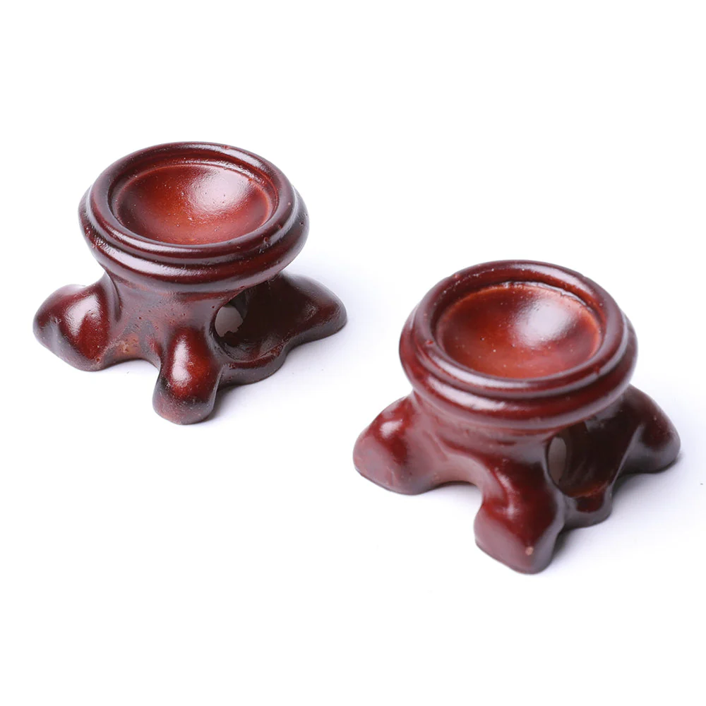 Set of 2 Branch Wooden Display Stands for Crystal Decor 3x3cm - Image 5