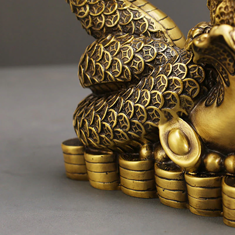 Brass Snake Figurine 19cm Animal Totem for Spiritual Blessings - Image 9