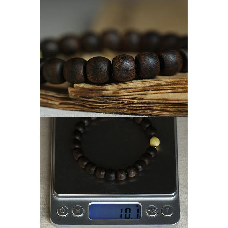 Rare Brunei Agarwood Amber Bracelet for Balance & Calm - Image 15