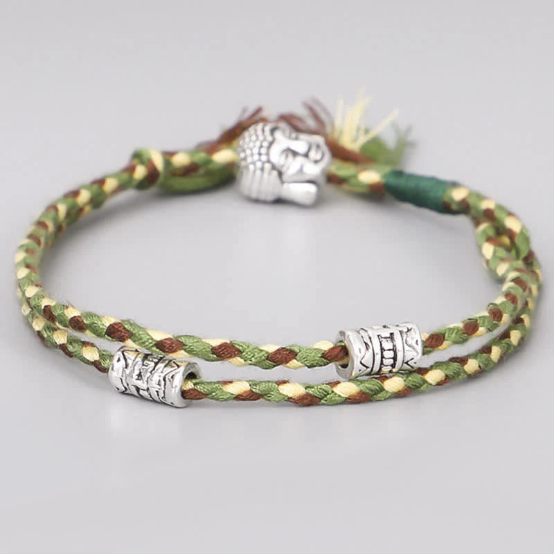 Unisex Buddha Serenity String Bracelet for Good Luck - Image 3