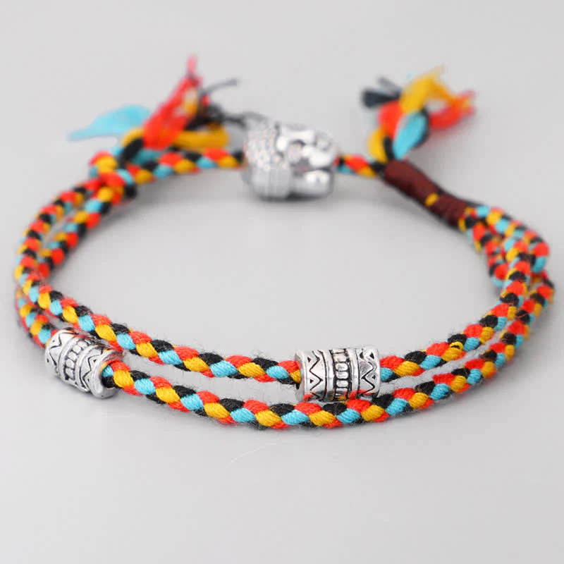 Unisex Buddha Serenity String Bracelet for Good Luck - Image 4