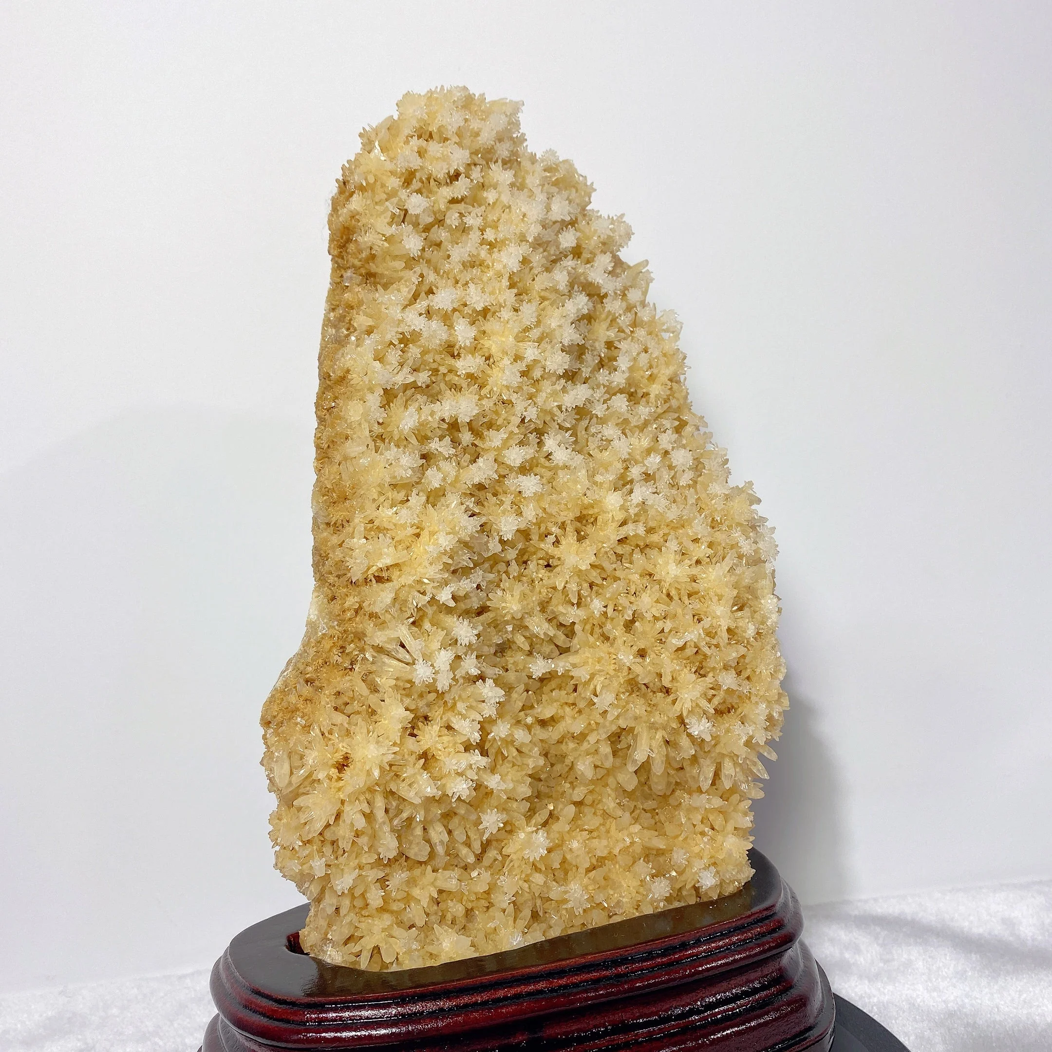 Unique Calcite Cluster Crystal Specimen 26cm with Stand - Image 2