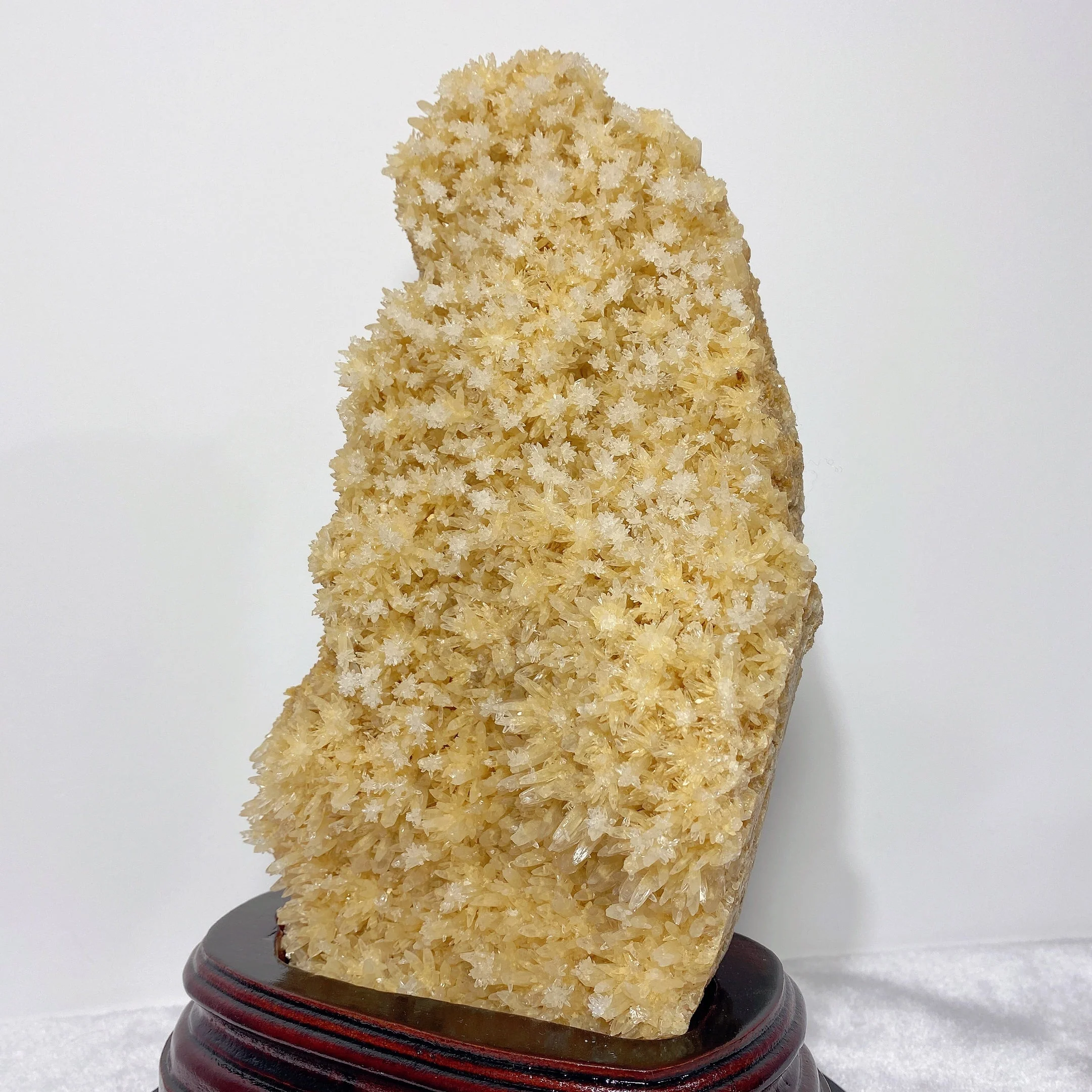 Unique Calcite Cluster Crystal Specimen 26cm with Stand - Image 3