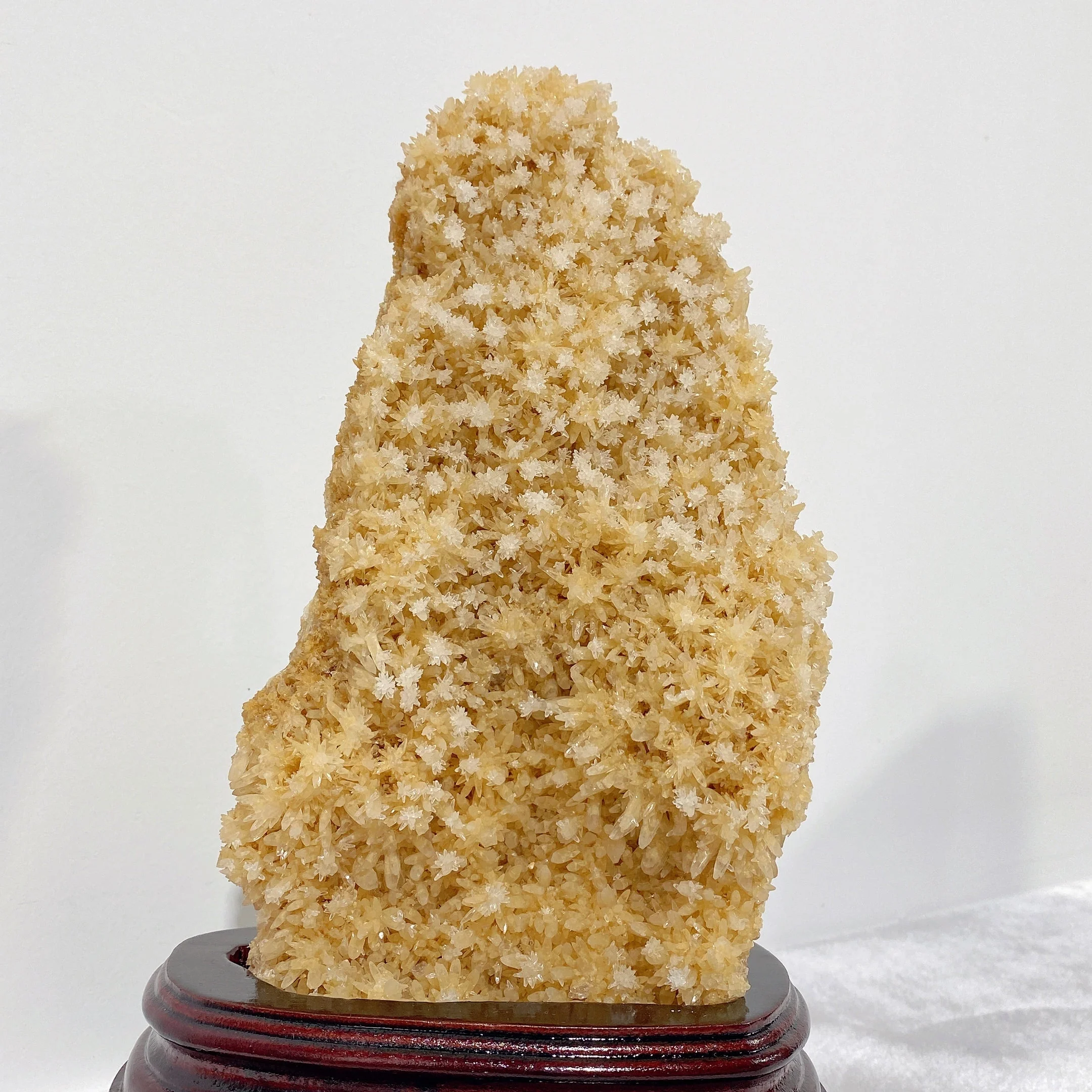 Unique Calcite Cluster Crystal Specimen 26cm with Stand - Image 6