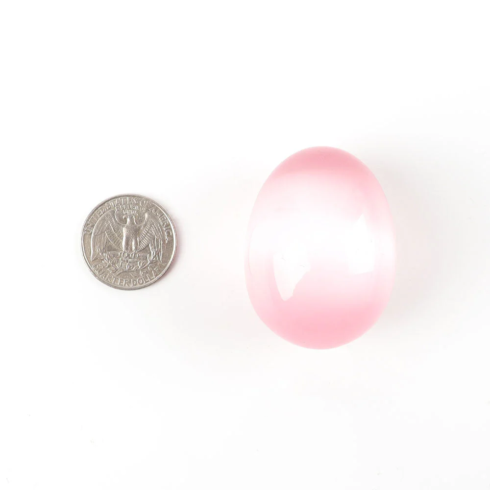 1.88" Cat Eye Crystal Egg Palm Stone for Healing - Image 7