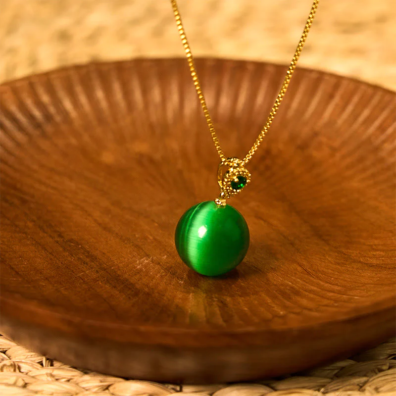 Cat's Eye Confidence Necklace | Spiritual Protection Pendant - Image 12