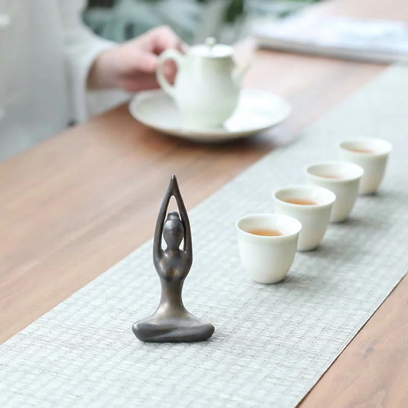 Ceramic Buddha Statue | Abstract Yoga Meditation Sculpture - Image 15