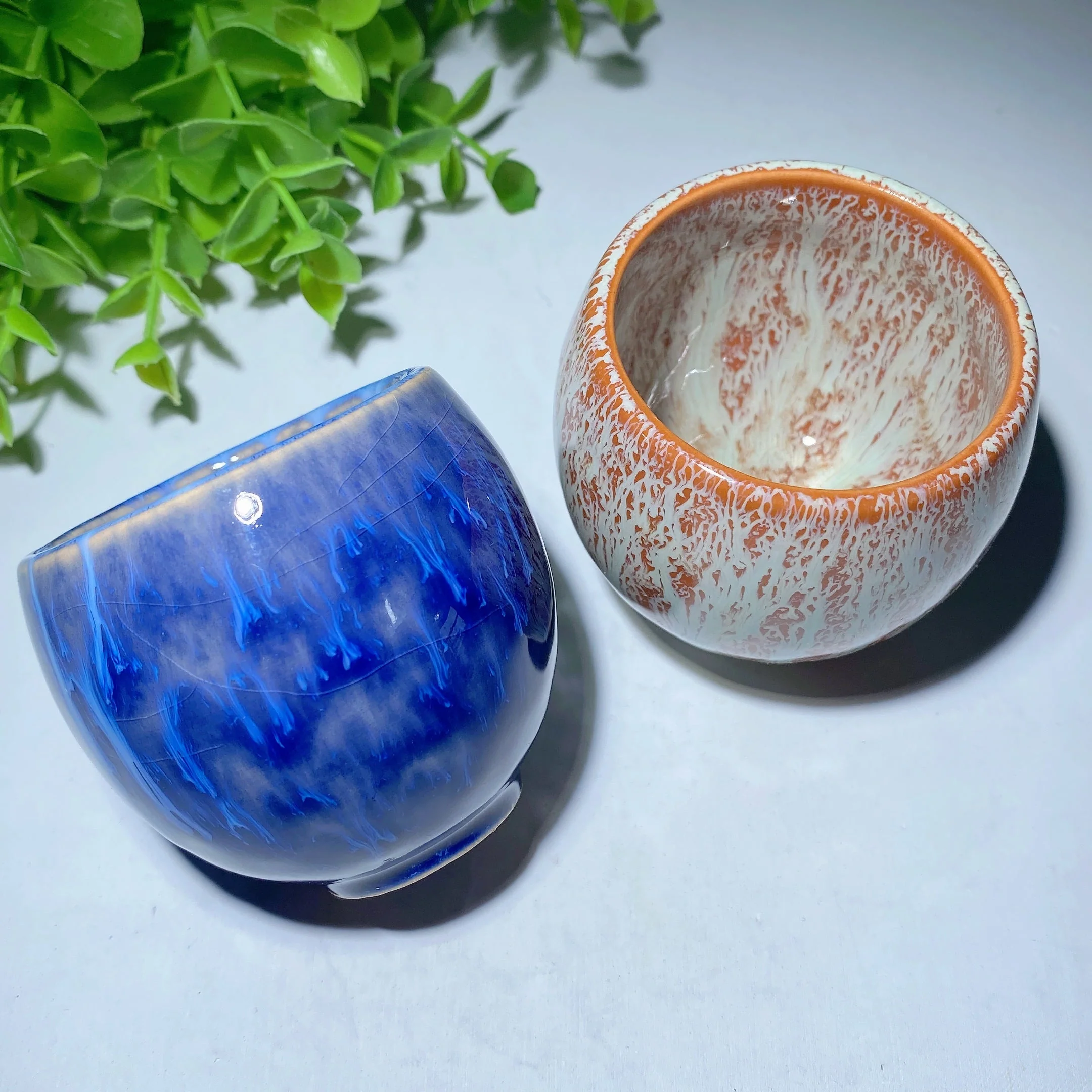 2.5 inch Ceramic Crystal Healing Cup for Energy Decor - Image 3