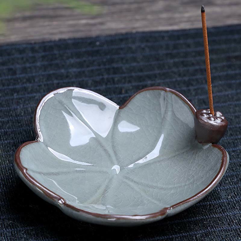 Ceramic Lotus Backflow Incense Burner for Meditation - Image 12