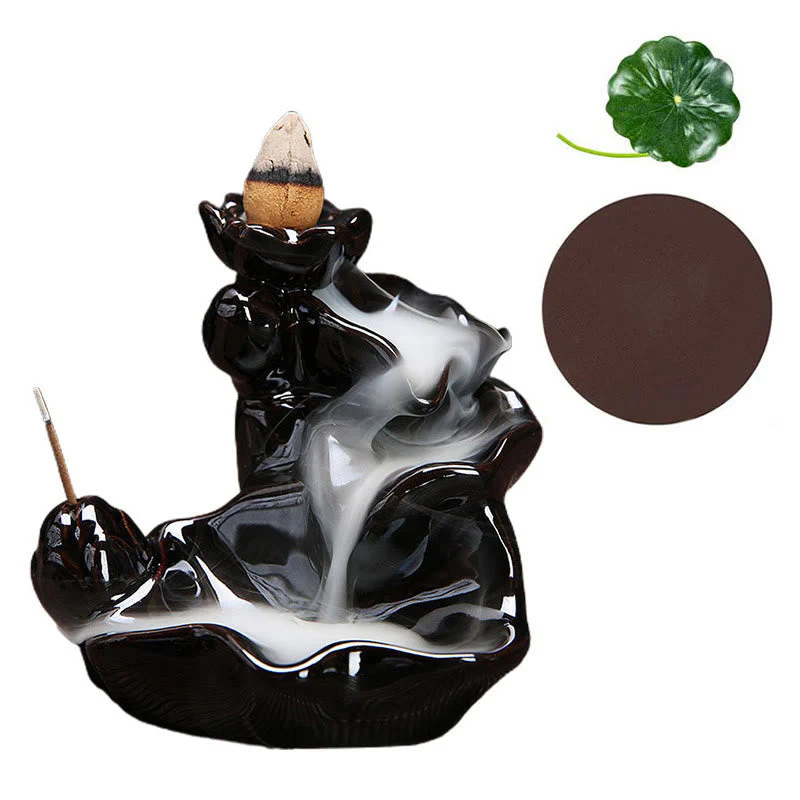Handcrafted Ceramic Waterfall Backflow Incense Burner - Image 6