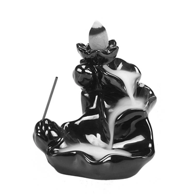 Handcrafted Ceramic Waterfall Backflow Incense Burner - Image 7