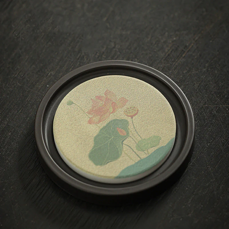 Ceramic Zen Tea Cup Mat 7.9cm | Natural Zen Decor - Image 16