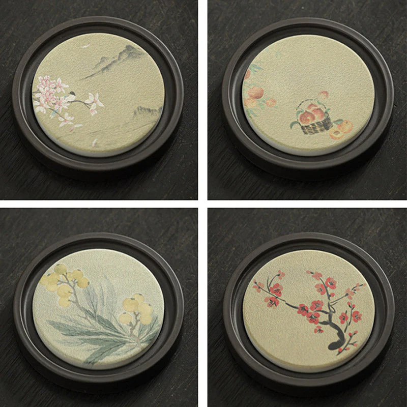 Ceramic Zen Tea Cup Mat 7.9cm | Natural Zen Decor - Image 18