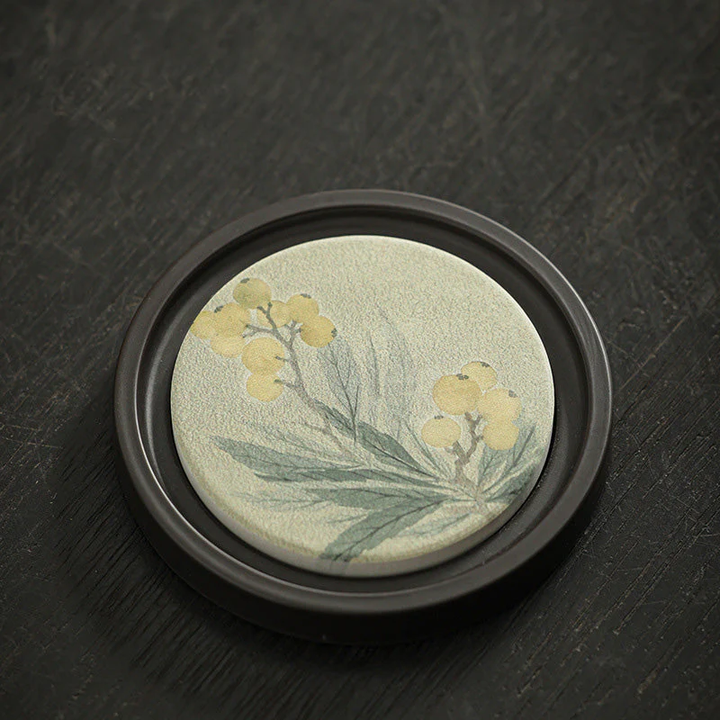 Ceramic Zen Tea Cup Mat 7.9cm | Natural Zen Decor - Image 6