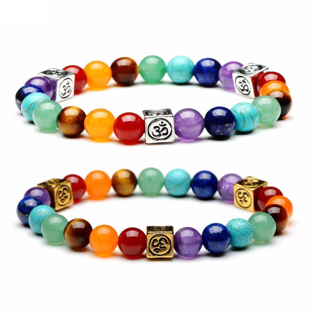 Chakra Bracelet with Om Symbol - Image 3