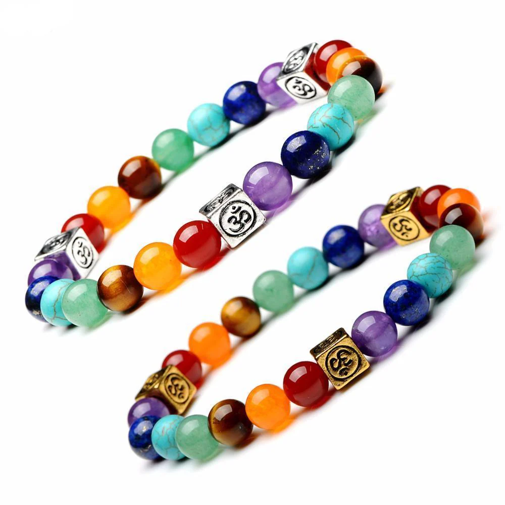 Chakra Bracelet with Om Symbol - Image 4
