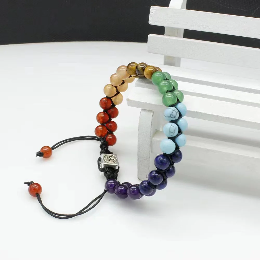 6mm Chakra Bracelet for Energy Balance Healing - Image 4