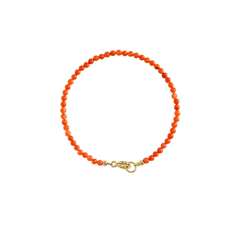 3mm Cherry Red Agate Confidence Bracelet - Image 10