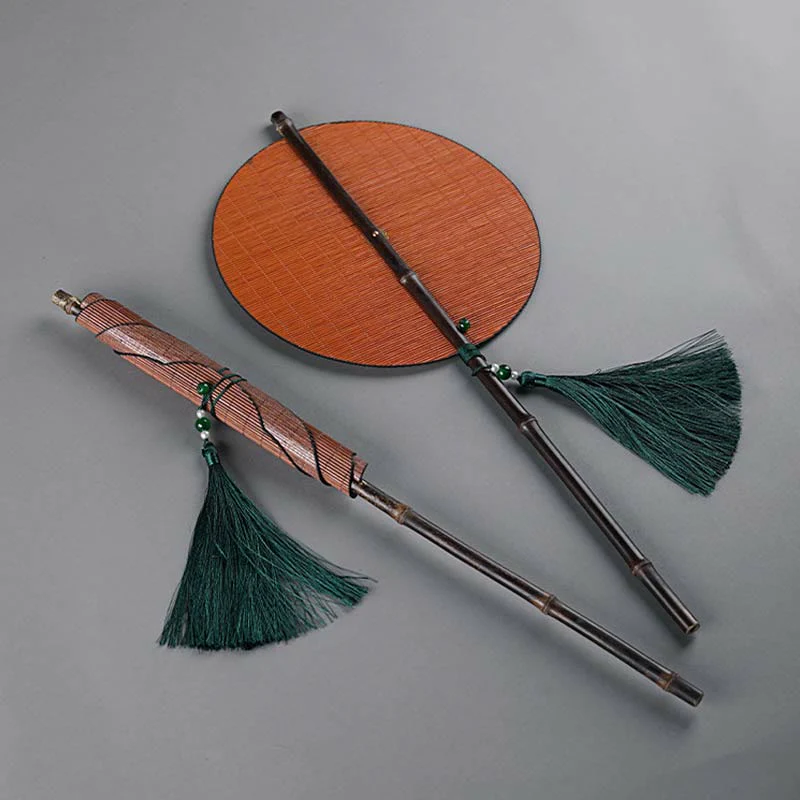 Chinese Folding Bamboo Fan 23x50cm Handmade Oriental Fan - Image 16