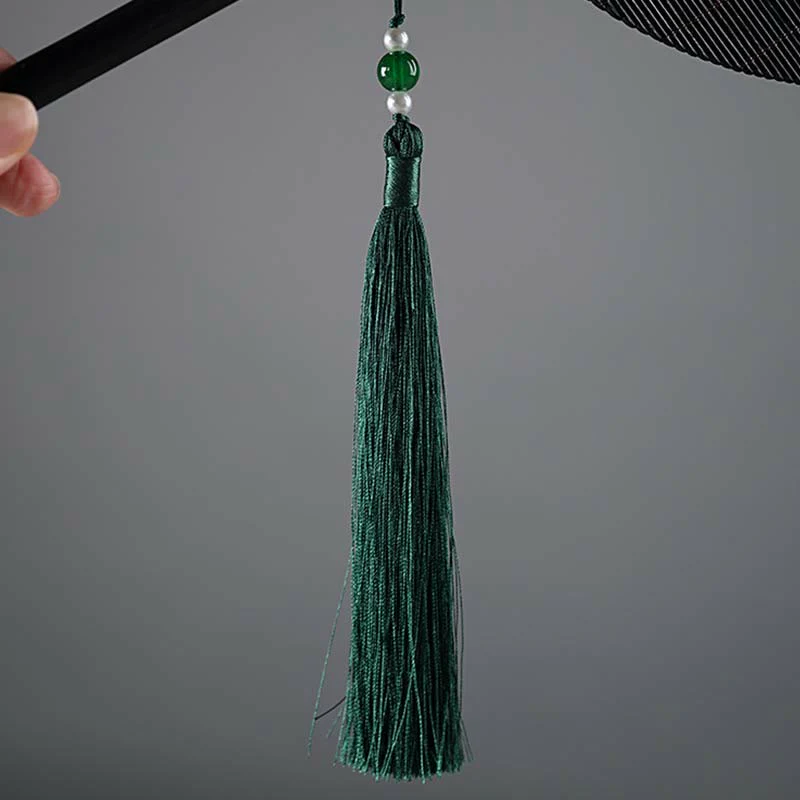 Chinese Folding Bamboo Fan 23x50cm Handmade Oriental Fan - Image 7