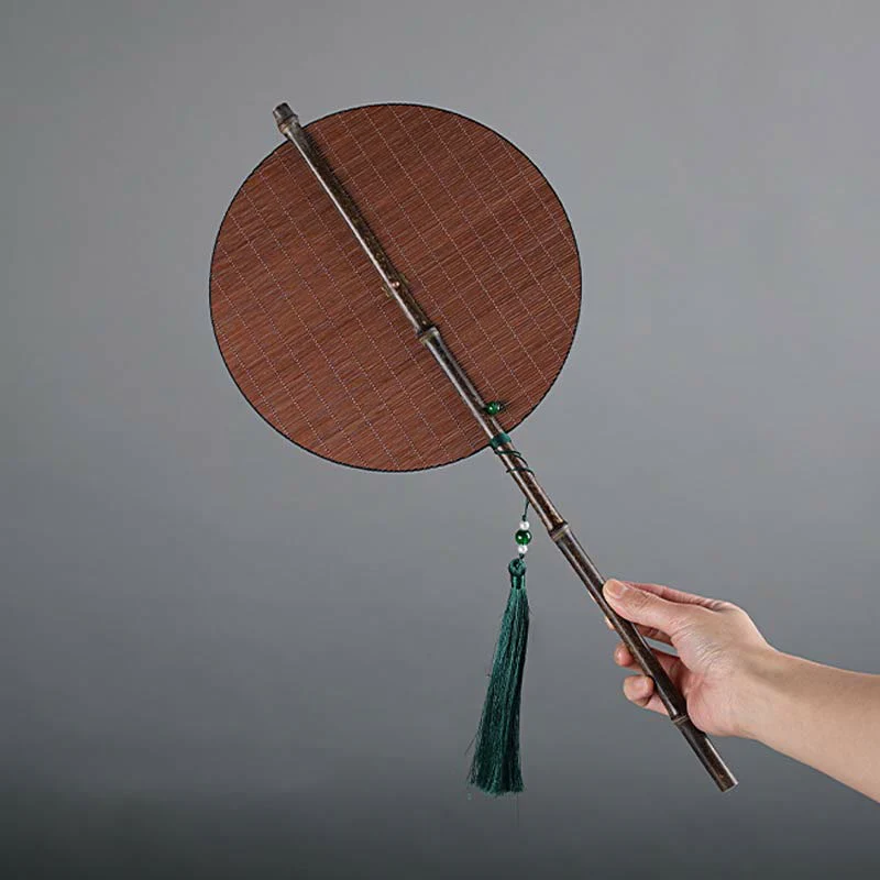 Chinese Folding Bamboo Fan 23x50cm Handmade Oriental Fan - Image 9