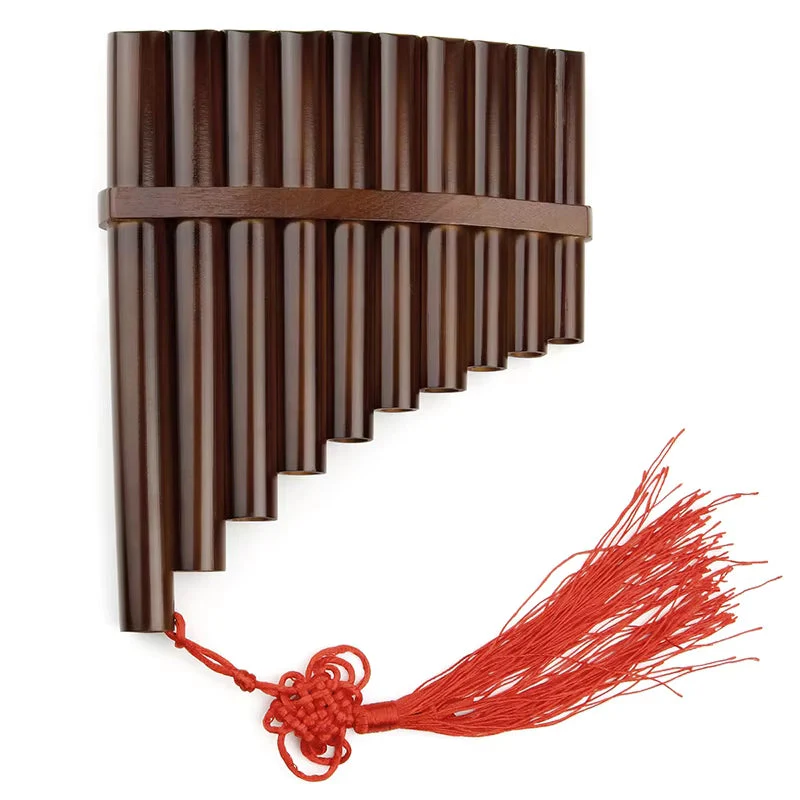 High-Quality Bamboo Pan Flute, C Key, 10 Pipes - Image 10