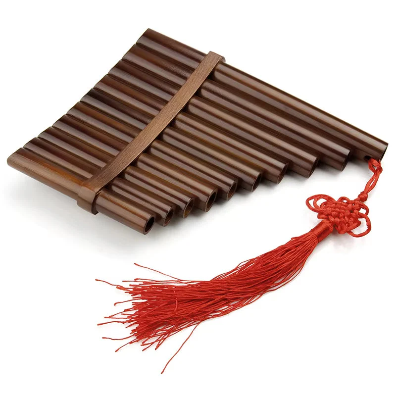 High-Quality Bamboo Pan Flute, C Key, 10 Pipes - Image 6