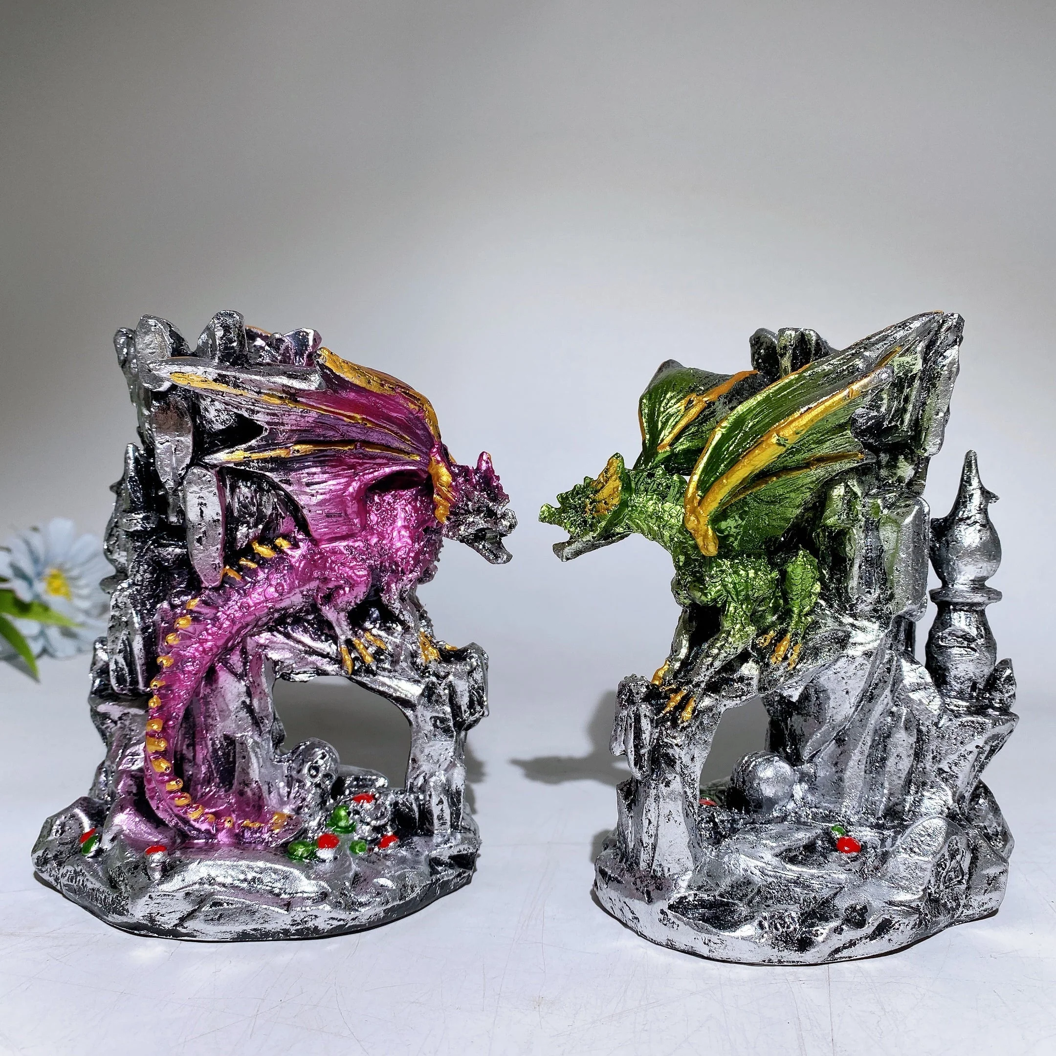 13cm Resin Dragon Stand for Chinese Crystal Spheres - Image 2