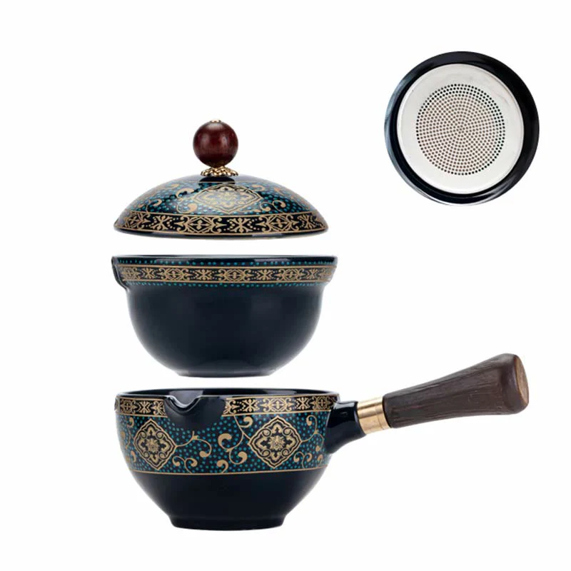 Ceramic Chinese Gongfu Teapot Set with Portable Gift Bag - Image 21