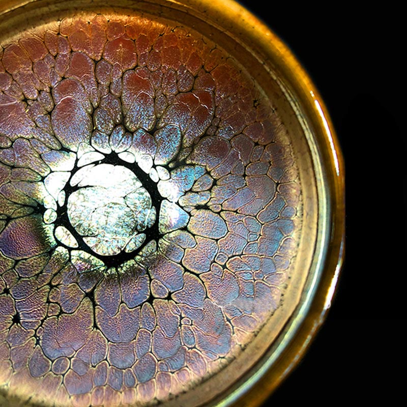 Gold Spot Pattern Chinese Jianzhan Ceramic Teacup 9.5cm - Image 5
