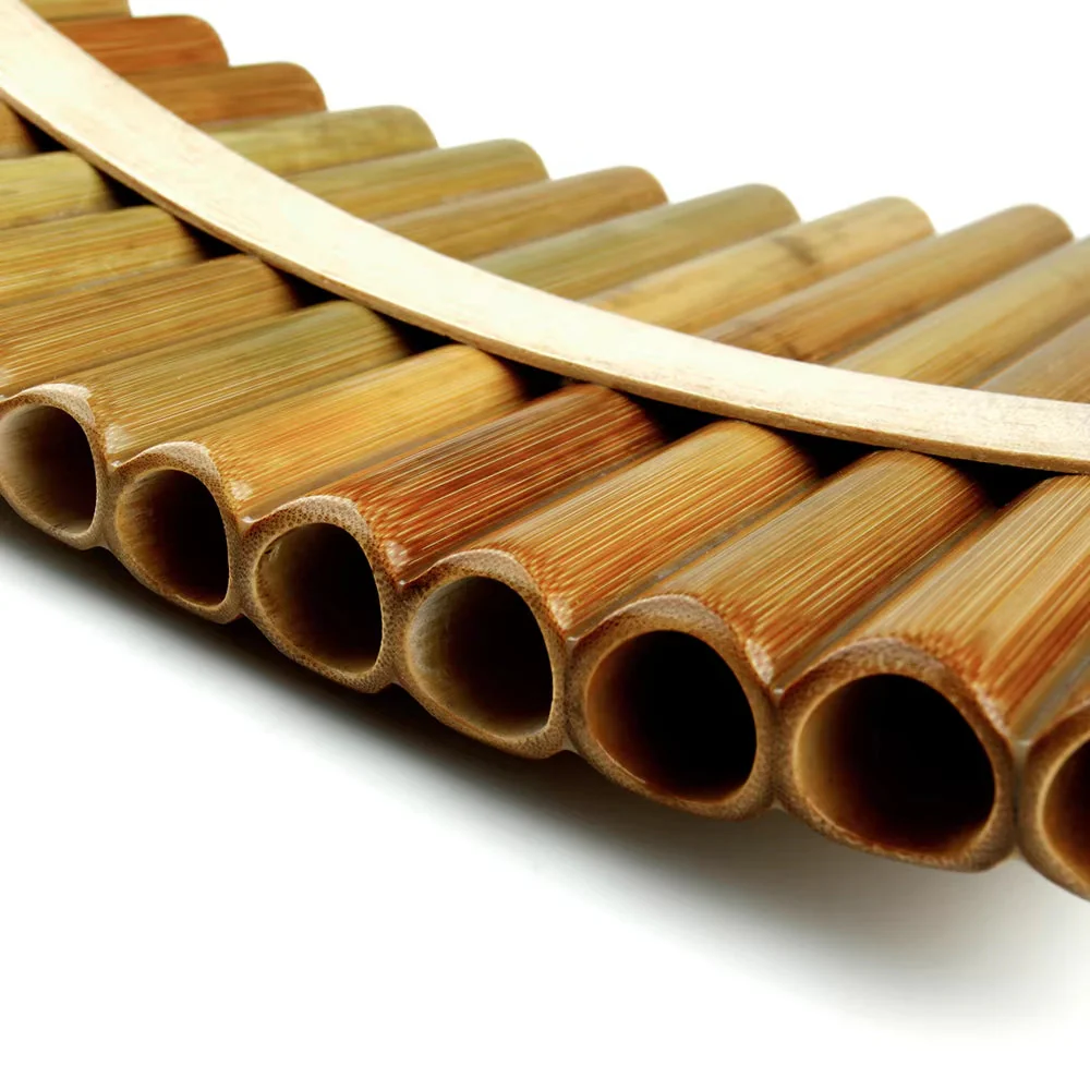 Bamboo Pan Flute Instrument, 18 Pipes, F Key - Image 4